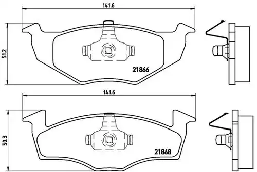 накладки BREMBO P 85 031