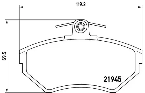 накладки BREMBO P 85 032