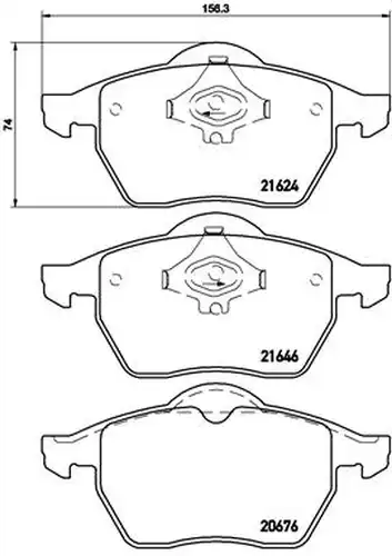 накладки BREMBO P 85 036