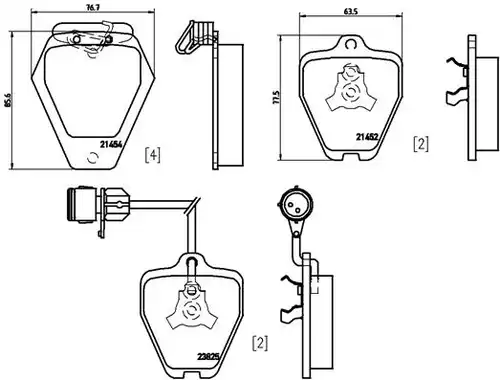 накладки BREMBO P 85 038