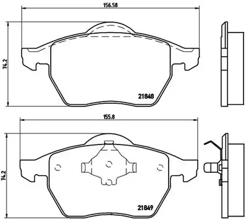 накладки BREMBO P 85 039