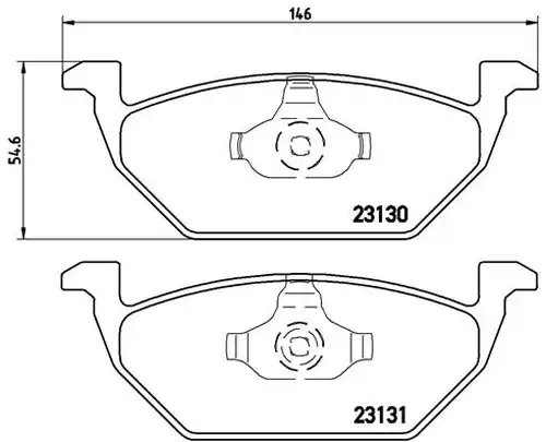 накладки BREMBO P 85 041