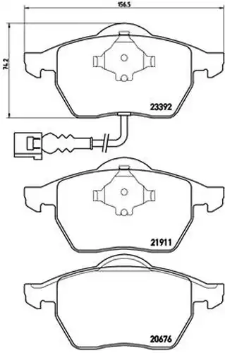 накладки BREMBO P 85 045