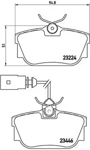 накладки BREMBO P 85 046