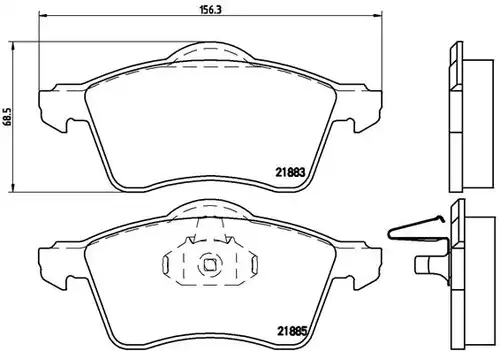 накладки BREMBO P 85 047