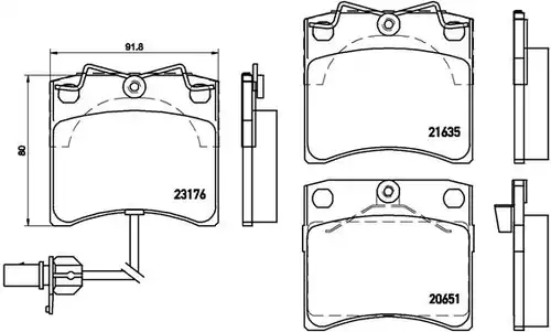 накладки BREMBO P 85 048