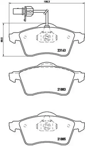 накладки BREMBO P 85 049