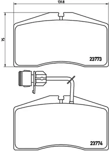 накладки BREMBO P 85 053