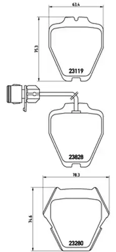 накладки BREMBO P 85 054