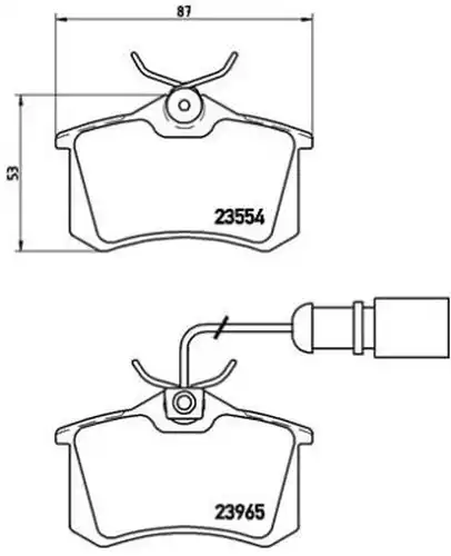 накладки BREMBO P 85 058