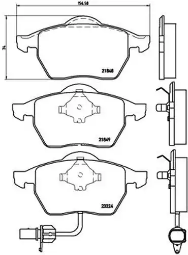 накладки BREMBO P 85 060