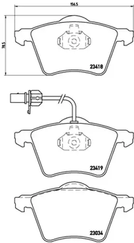 накладки BREMBO P 85 062