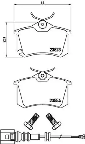 накладки BREMBO P 85 066