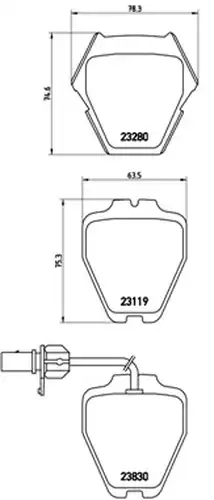 накладки BREMBO P 85 067