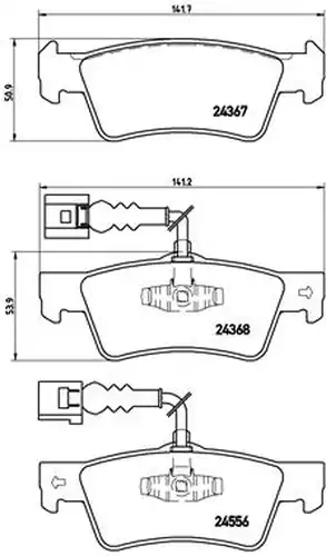 накладки BREMBO P 85 068