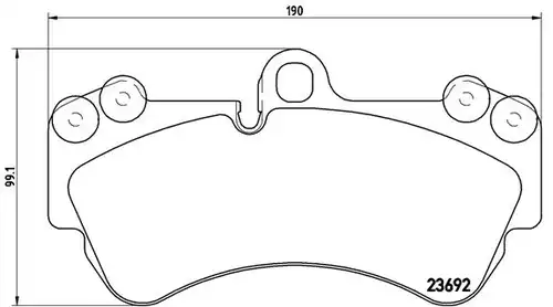 накладки BREMBO P 85 069