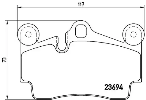 накладки BREMBO P 85 070