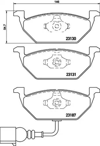 накладки BREMBO P 85 072