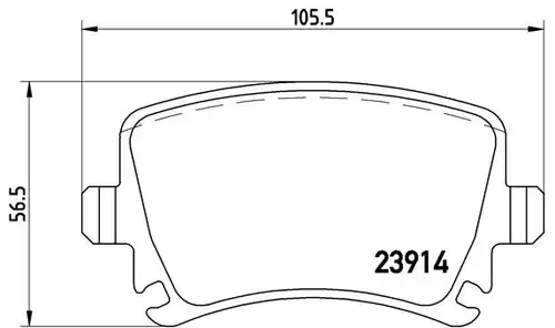 накладки BREMBO P 85 073