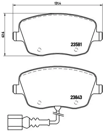 накладки BREMBO P 85 077