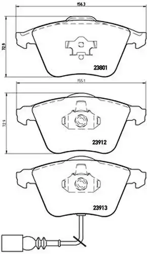 накладки BREMBO P 85 079