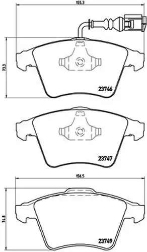 накладки BREMBO P 85 081