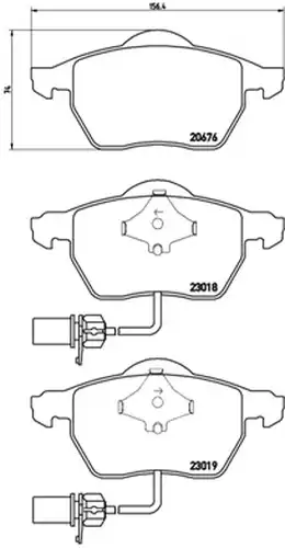 накладки BREMBO P 85 085