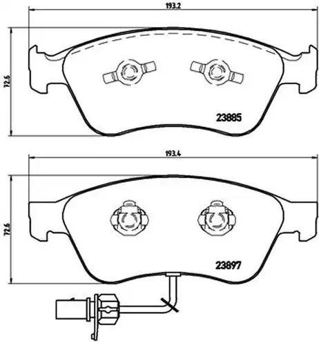 накладки BREMBO P 85 087