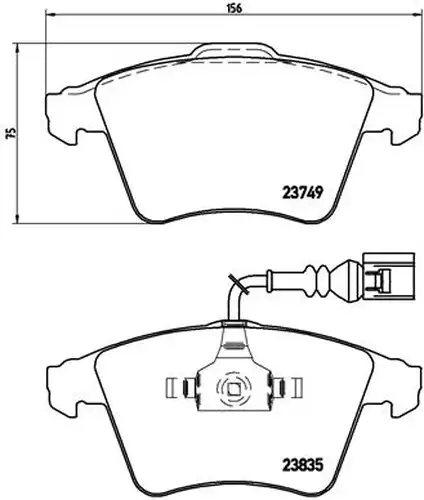 накладки BREMBO P 85 090