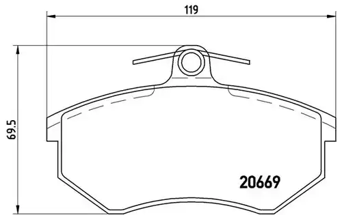 накладки BREMBO P 85 092