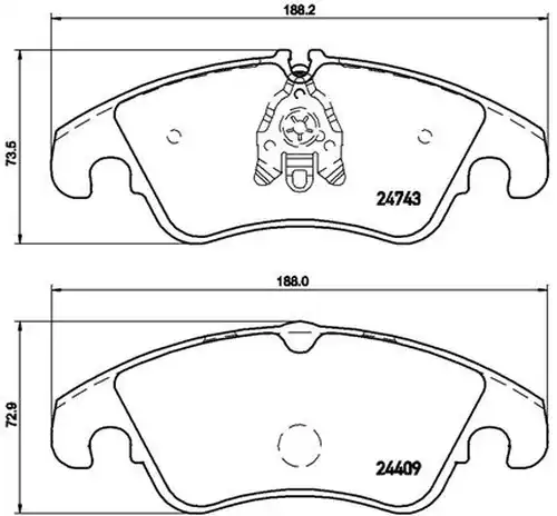 накладки BREMBO P 85 098