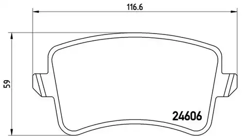 накладки BREMBO P 85 099