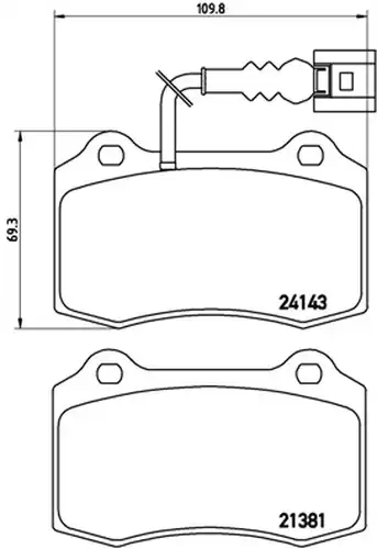 накладки BREMBO P 85 104