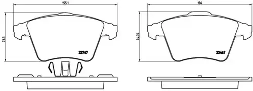 накладки BREMBO P 85 106