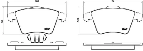 накладки BREMBO P 85 107