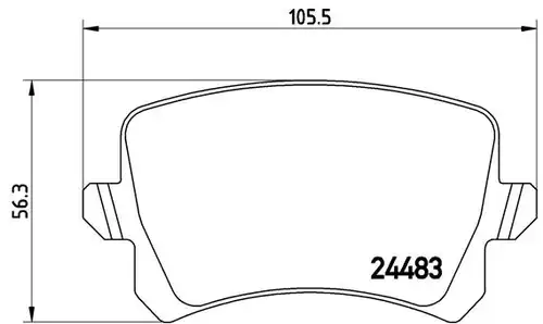 накладки BREMBO P 85 109