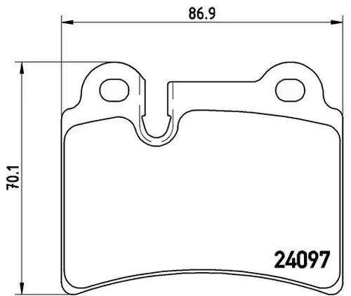 накладки BREMBO P 85 111