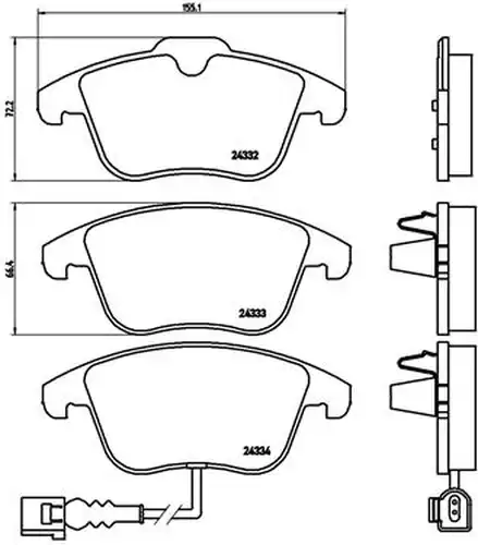 накладки BREMBO P 85 112