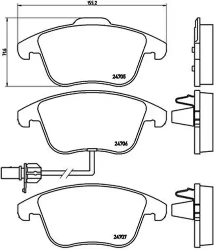 накладки BREMBO P 85 113