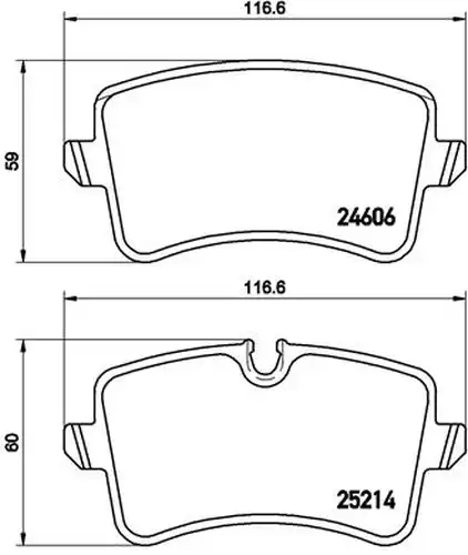 накладки BREMBO P 85 117