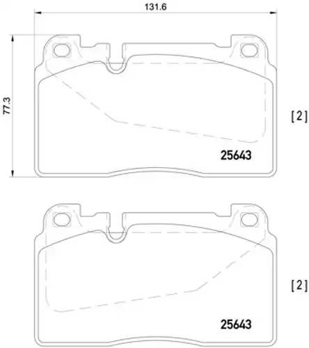 накладки BREMBO P 85 123