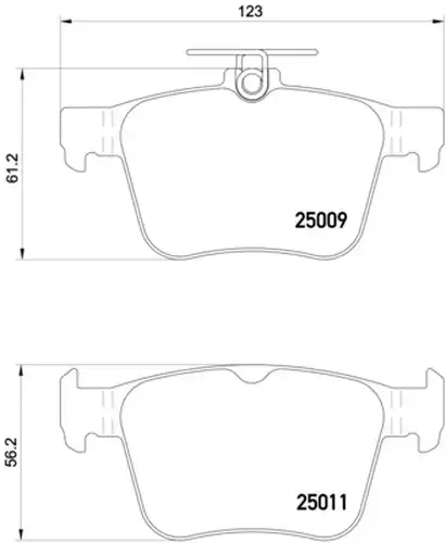 накладки BREMBO P 85 124