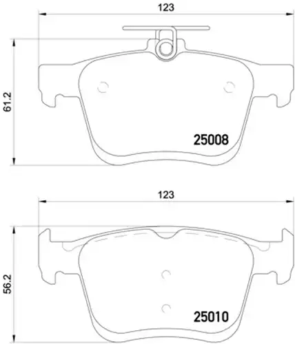 накладки BREMBO P 85 125