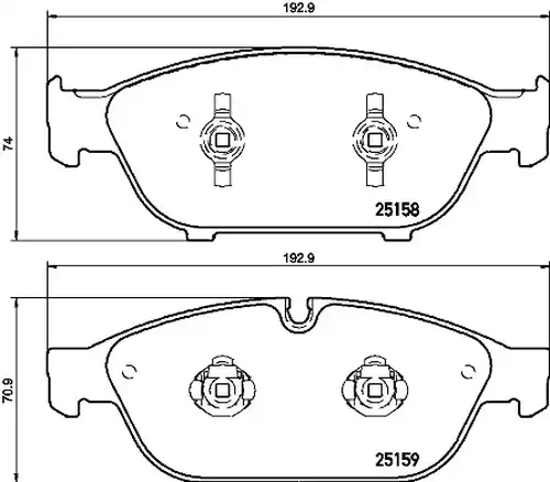 накладки BREMBO P 85 127