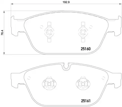 накладки BREMBO P 85 128