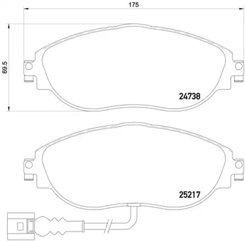 накладки BREMBO P 85 131