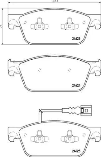 накладки BREMBO P 85 141