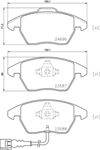 накладки BREMBO P 85 146