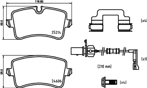 накладки BREMBO P 85 150