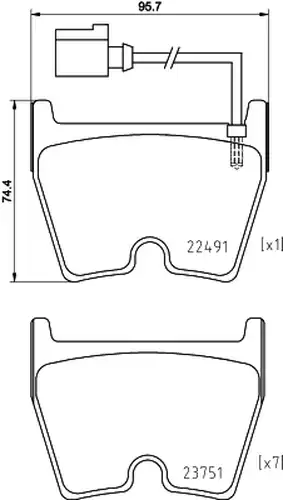 накладки BREMBO P 85 152